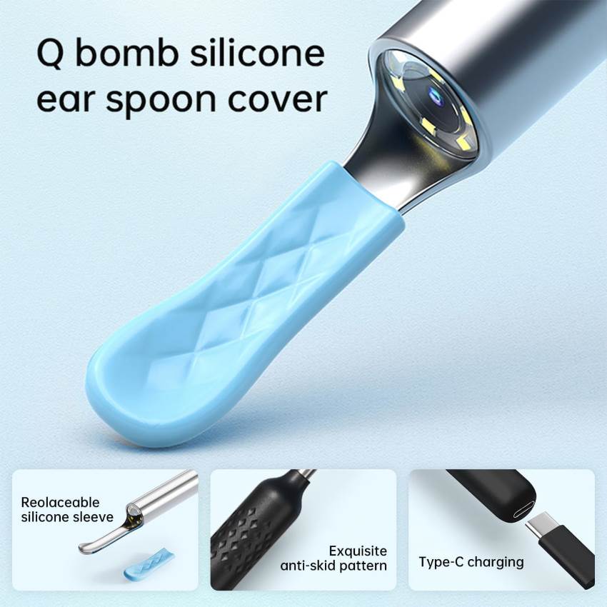 Smart Visual Earwax Cleaner Kit with 1080P WiFi Camera & LED Light