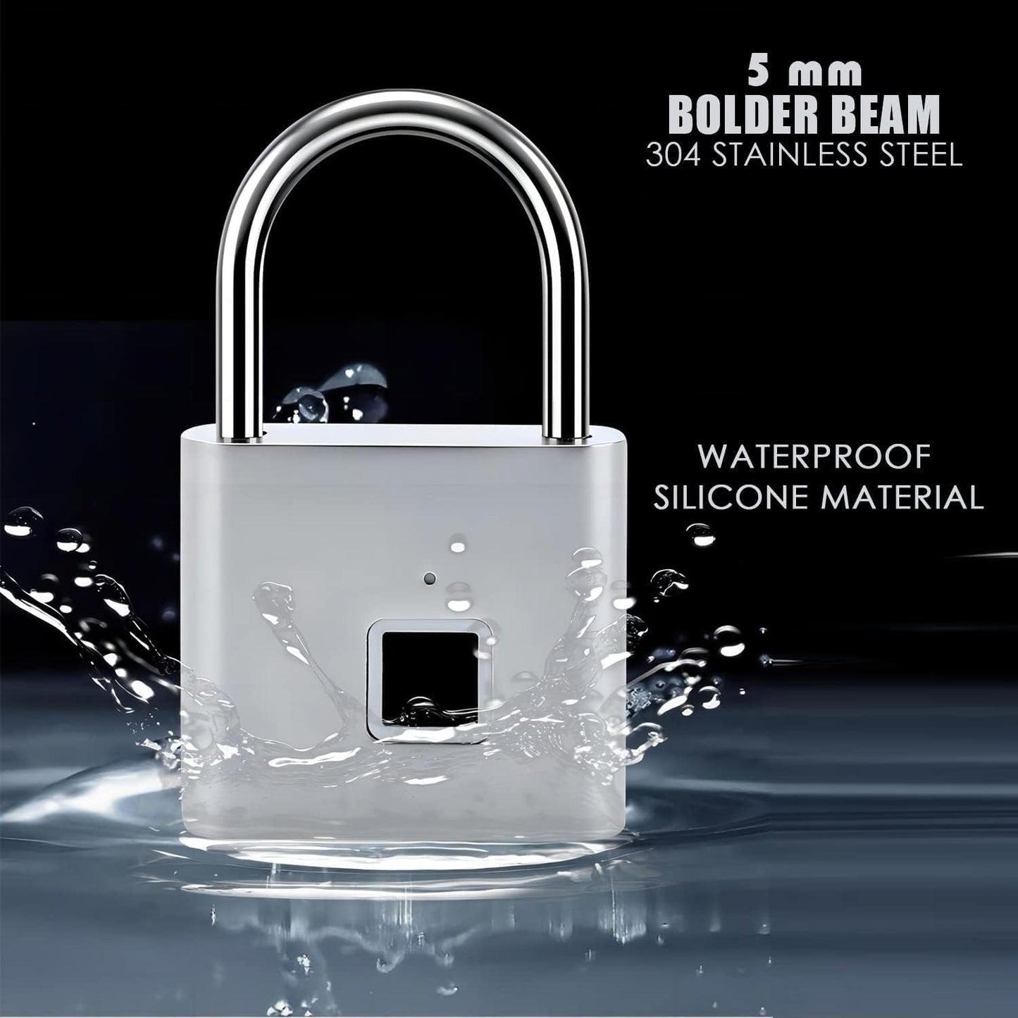 Waterproof Fingerprint Smart Lock - Keyless Portable USB Charging