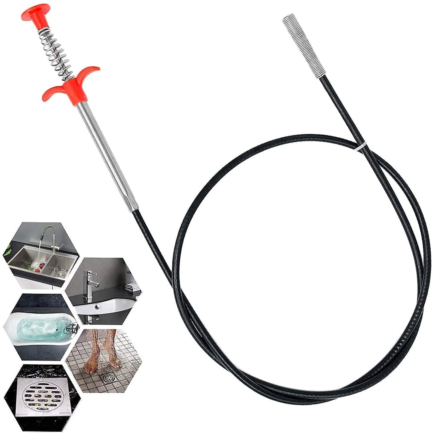 Stainless Steel Hair Catching Drain Cleaner Wire