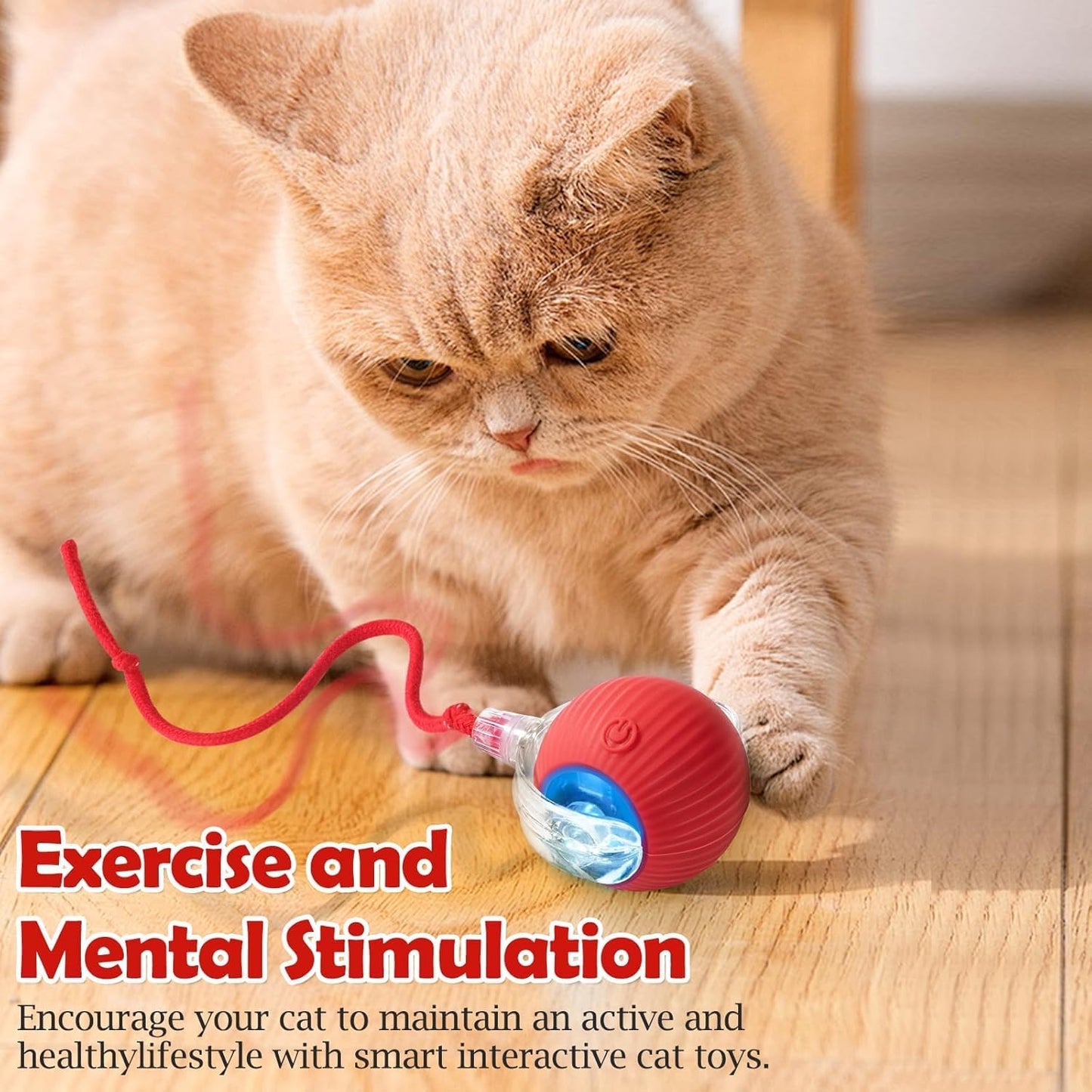 Smart Interactive Rolling Ball – USB Rechargeable Cat & Dog Toy