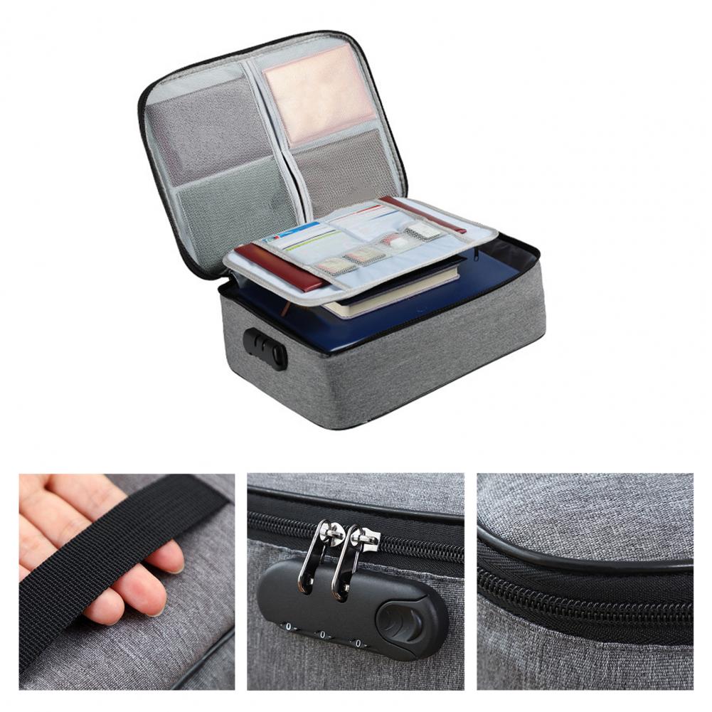 Premium Waterproof Document Organizer Bag with Lock