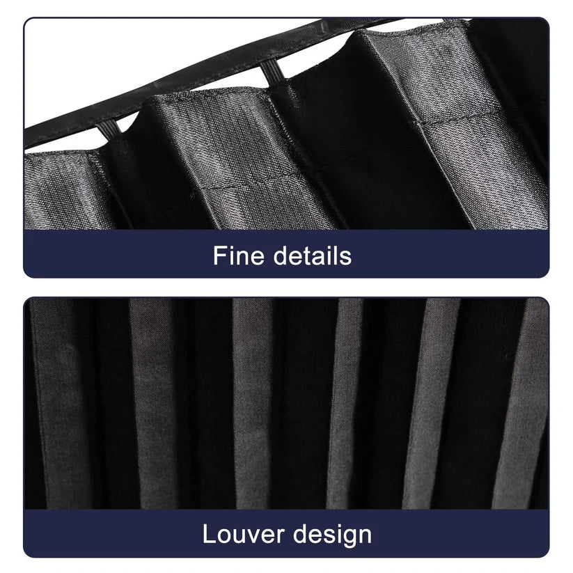 Universal Magnetic Car Window Sunshades (4 Pcs) - Black Color